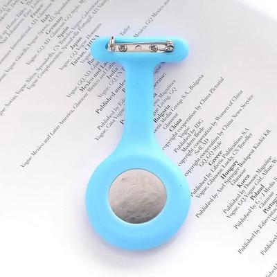 Uplifted Finds Nurse Silicone Fob Pocket Watch Quartz Clip On light Blue