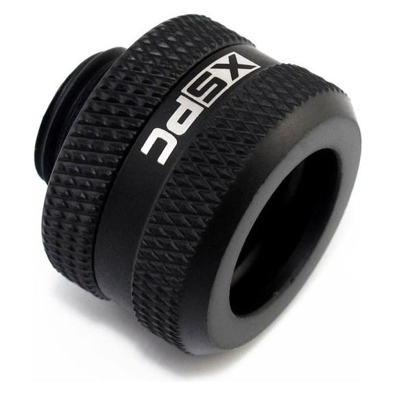 XSPC Anschluss G1/4" auf 14mm Hardtube, schwarz matt - 8 Stück (5060175589699)