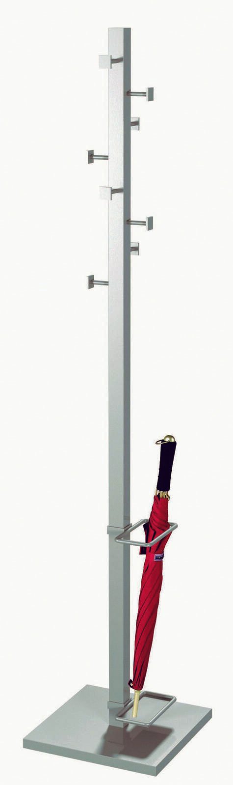 Kerkmann Kleiderständer Slim Line alusilber 31,0 x 175,0 cm 8 Haken 30622314