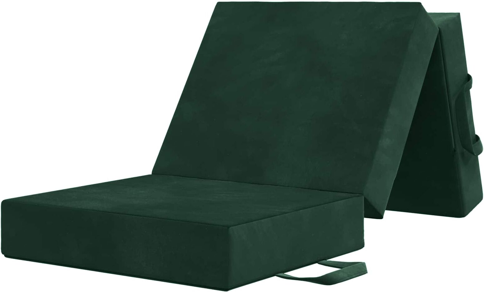 vidaXL Canapé-lit pliable 75 x 63 x 45 cm Vert foncé