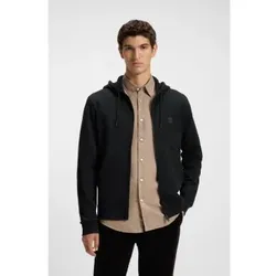 BOSS für Herren. 50508578 Schwarzes Sweatshirt mit Kapuze und Reißverschluss (XXL), Lässig, Baumwolle