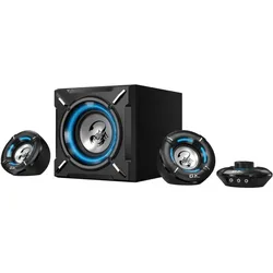 Genius reproduktory SW-G2.1 1000, PC Lautsprecher, Blau, Schwarz