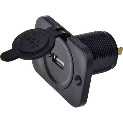 IWH USB Einbau-Steckdose 12/24 Volt 2100mA Belastbarkeit Strom max.=2.1A 12 oder 24 V/DC