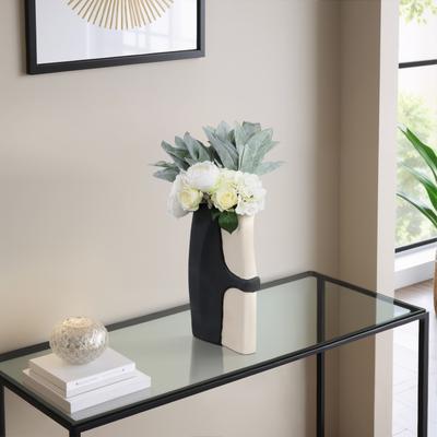 Sagebrook Home Pottery Ecomix Vase Contemporary Sculptural Design Casual Home Decor