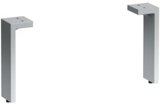 LAUFEN Kartell Füße H4076200330041 Set = 2 Stück, Aluminium