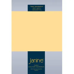 Janine Topper Spannbetttuch Elastic-Jersey 5001 vanille 100x200 cm