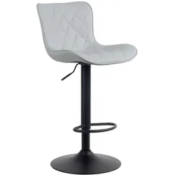 CLP Barhocker Emma Kunstleder   Farbe: grau, Material: Kunstleder