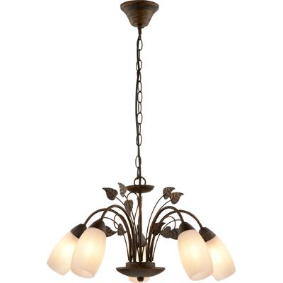 NOWA Hängeleuchte "VENEZIA", rostfarben, Ø 50cm H: 150cm, 1 Stk., Leuchten, Hängelampe Esszimmer-Leuchte Esstischleuchte Wohnzimmer, Hängeleuchte