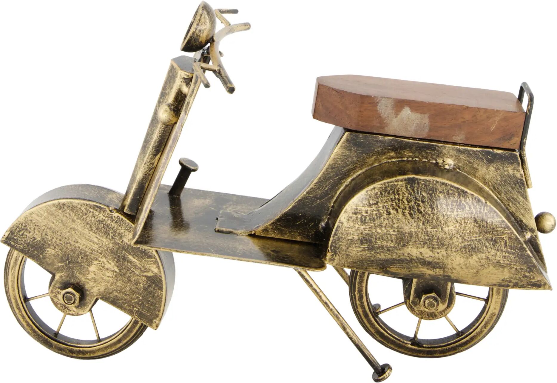 Decofinder Roller, Antikes Gold H: 20 cm  Gold