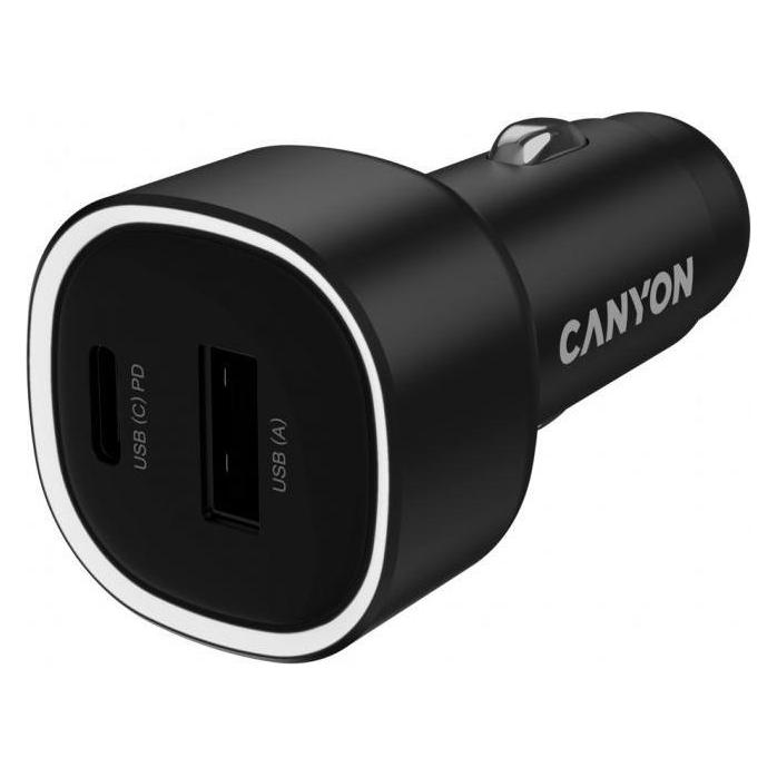 Canyon Car accessories car charger OnDrive 48 PD 48W USB-A+USB-C Black (CNE-CCABR3AC)