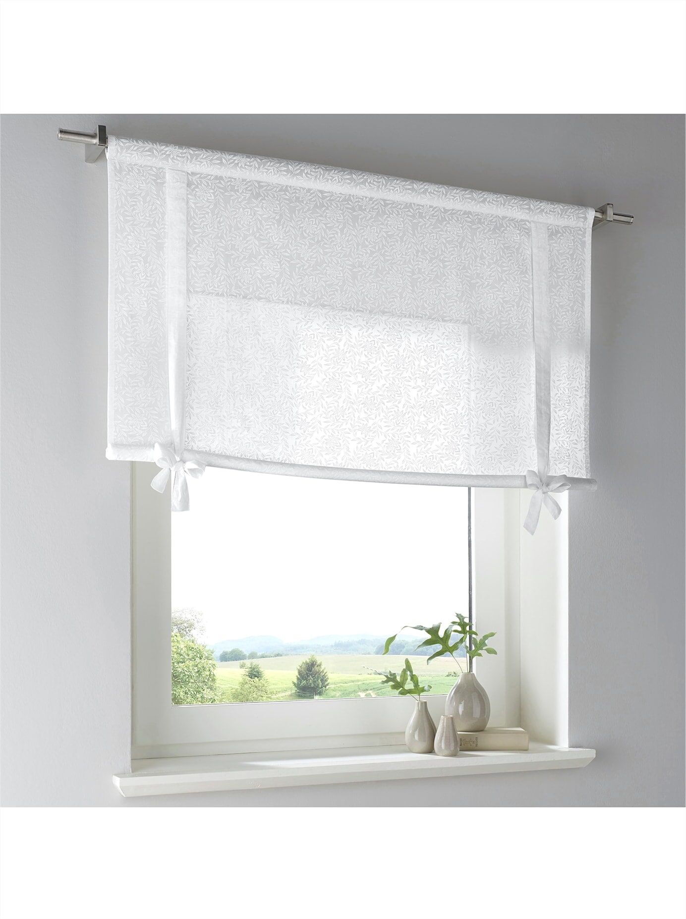Raffrollo HEINE HOME Gr. 3, weiß, B:80cm H:100cm, Raffrollos