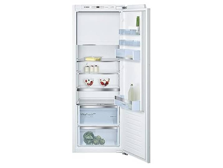 Bosch Serie 6 Einbau-Kühlschrank mit Gefrierfach 157.8 x 55.8 cm KIL72AFE0 Made in Germany, VitaFresh Frischhalteschublade, EasyAccess Shelf ausziehbare Glasablage, LED Ausleuchtung