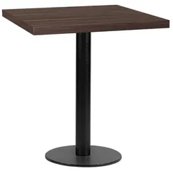 BIG Möbel GmbH Bistrotisch 50x50 cm Stahlgestell Rund | Walnuss