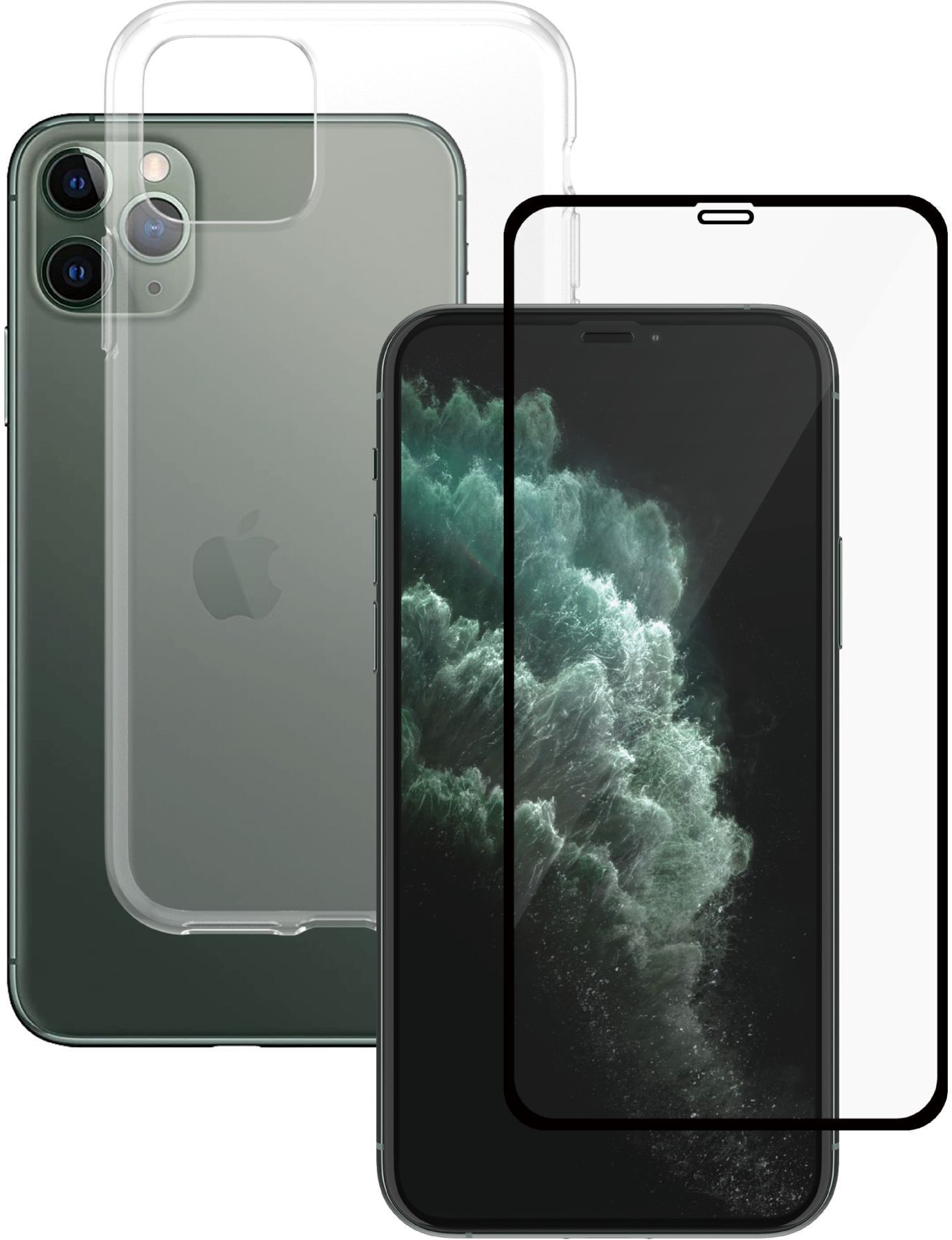 Étui téléphone transparent & protection d’écran   PanzerGlass™   iPhone 11 Pro - Refurbished