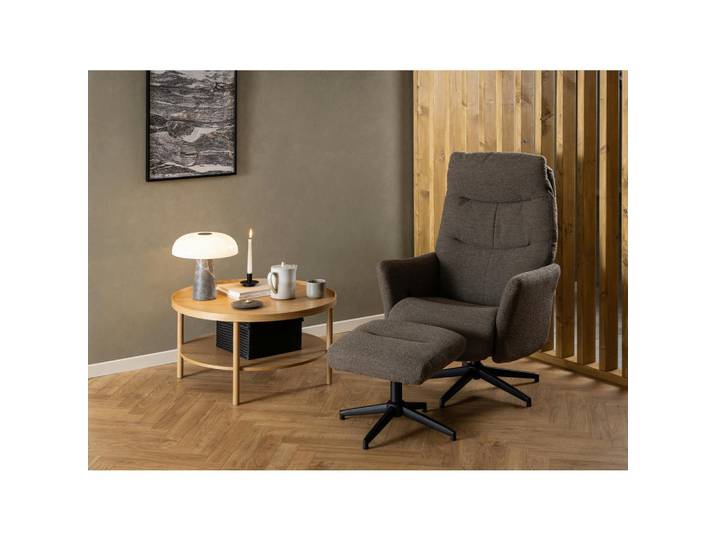 Livetastic Relaxsesselset London, Grau, Metall, 75x112x83 cm, Made in EU, Relaxfunktion, Wohnzimmer, Sessel, Relaxsessel