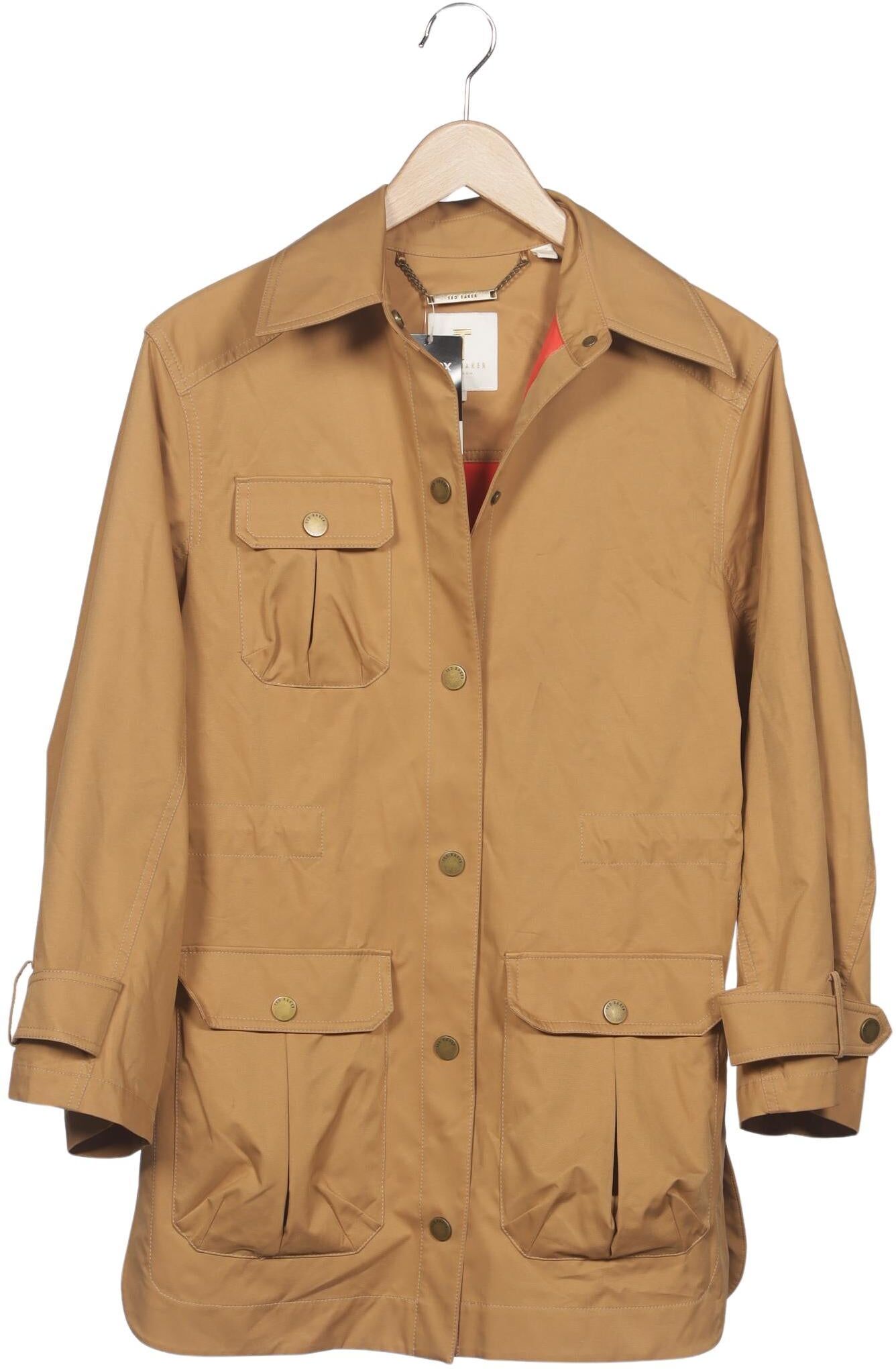 TED Baker Damen Mantel, Beige, Gr. EU 36 (Ted Baker 1), Synthetik - Second Hand