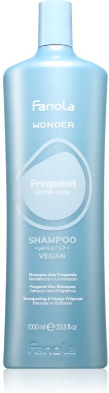 Fanola Wonder Frequent Shampoo shampoing pour des cheveux brillants et doux 1000 ml