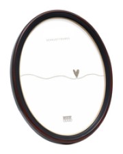Deknudt S100F9 Karton Glas Harz Schwarz Einzelbilderrahmen Tisch Wand 13 x 18 cm Oval Bürokleinmaterial (S100F9_13,0X18,0)