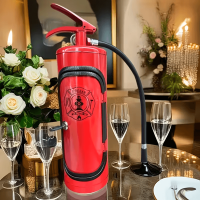 Silver Stone Store Firefighter Wine Box, Mini Fire Extinguisher Home Decor & Gift a