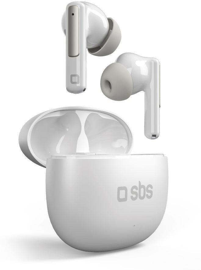 SBS - True Wireless Høretelefoner m. AI - Hvid
