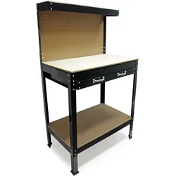 Wiltec, Werkbank + Arbeitsbock, Werkbank (55 cm, 115 cm)