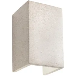 LED-Wandleuchte Petra Beton elfenbeinfarben beige H 20 cm 12x20x11.2