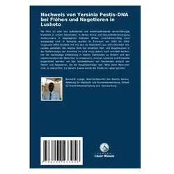 Nachweis von Yersinia Pestis-DNA bei Flöhen und Nagetieren in Lushoto, Fachbücher von Benezeth, Lutege