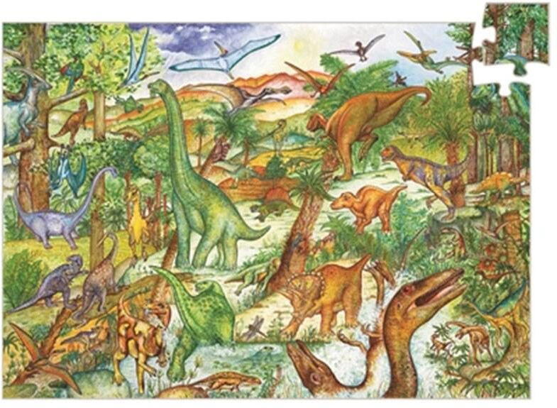 Djeco Puzzle Observation - Dinosaures 100 pièces + livret