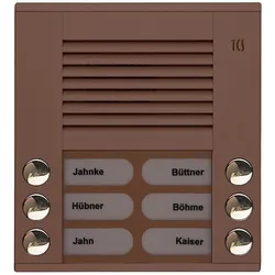 TCS Tür Control Audioaußenstation 2-reihig PES06-EB/04
