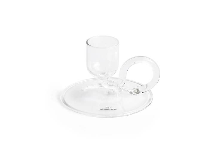 HAY Bougeoir Tiny curved Clear