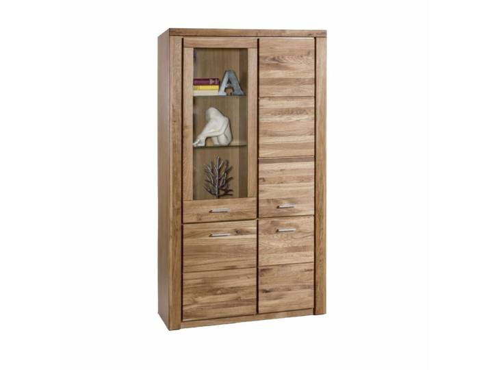 Trendstore Ellingen Vitrine aus massiver Wildeiche - 108 , 200 M