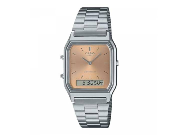 Casio Gemengd analoog kwartshorloge met armband van AQ-230A-4AMQYES, armband