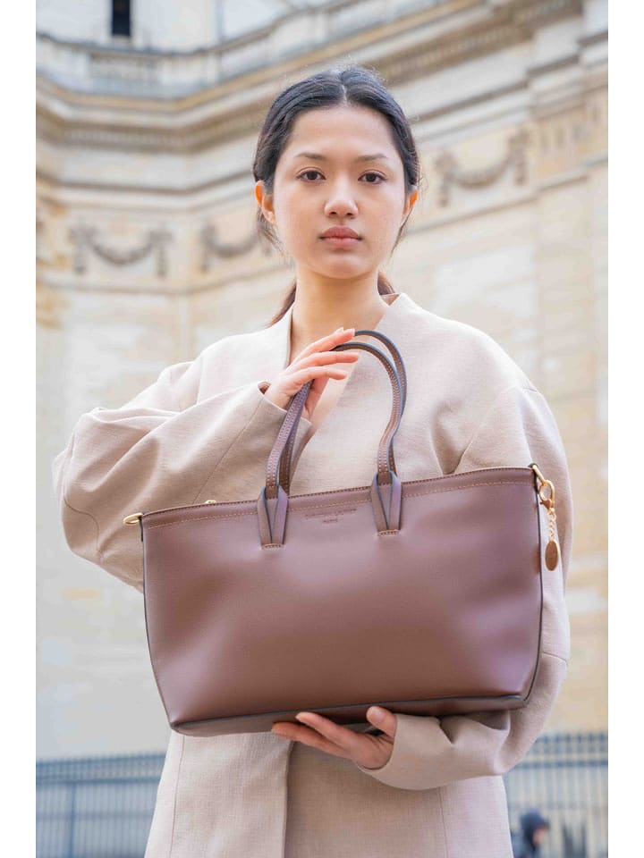 Christian Laurier Leder-Schultertasche "Serinity" in Hellbraun - (B)40 x (H)22 x (T)11 cm - onesize