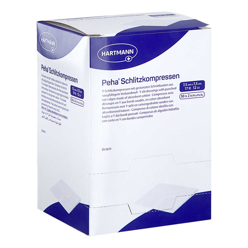 PAUL HARTMANN AG Peha Schlitzkompressen 7,5x7,5 Cm Steril 18445760