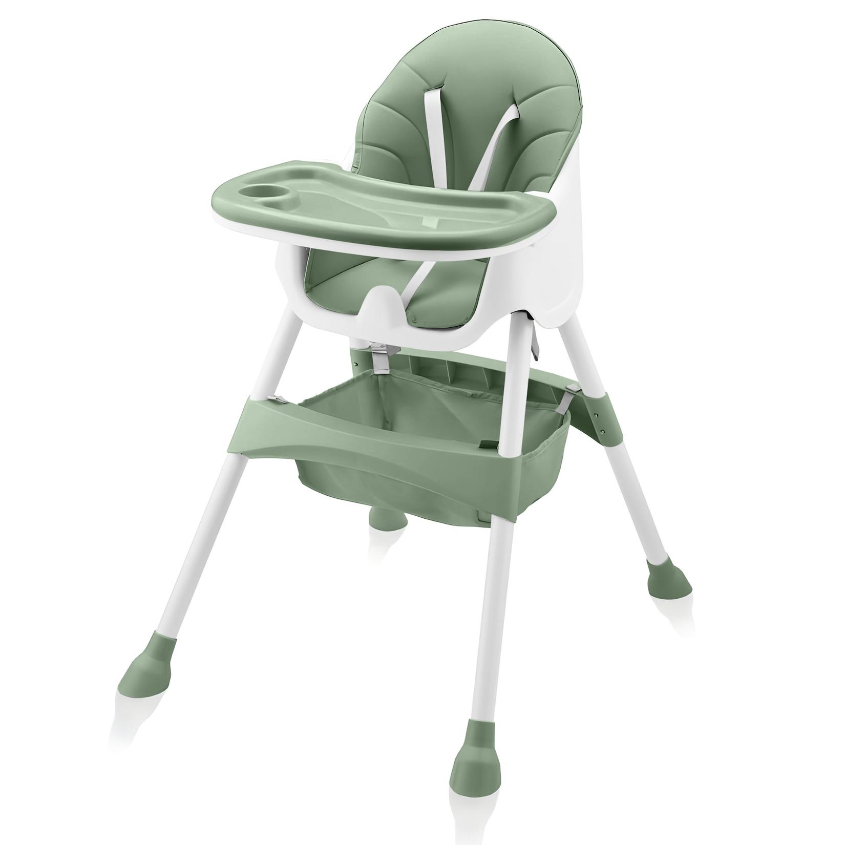 Baby Vivo Design 2in1 Kinderhochstuhl - Oscar in Grün