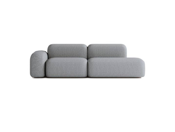 Canapé Modulable 3 Places Gris Foncé