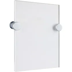 Büroschild LYON A6, Acryl (PMMA), transparent, silber