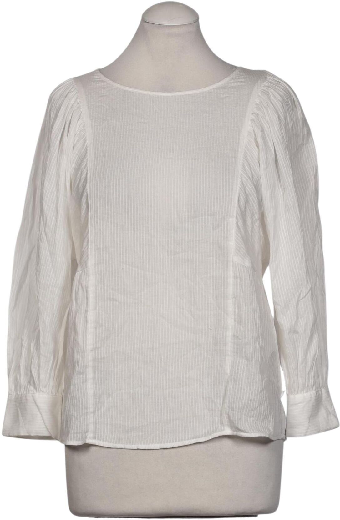 Stradivarius Damen Bluse, Weiß, Gr. S, Baumwolle - Second Hand