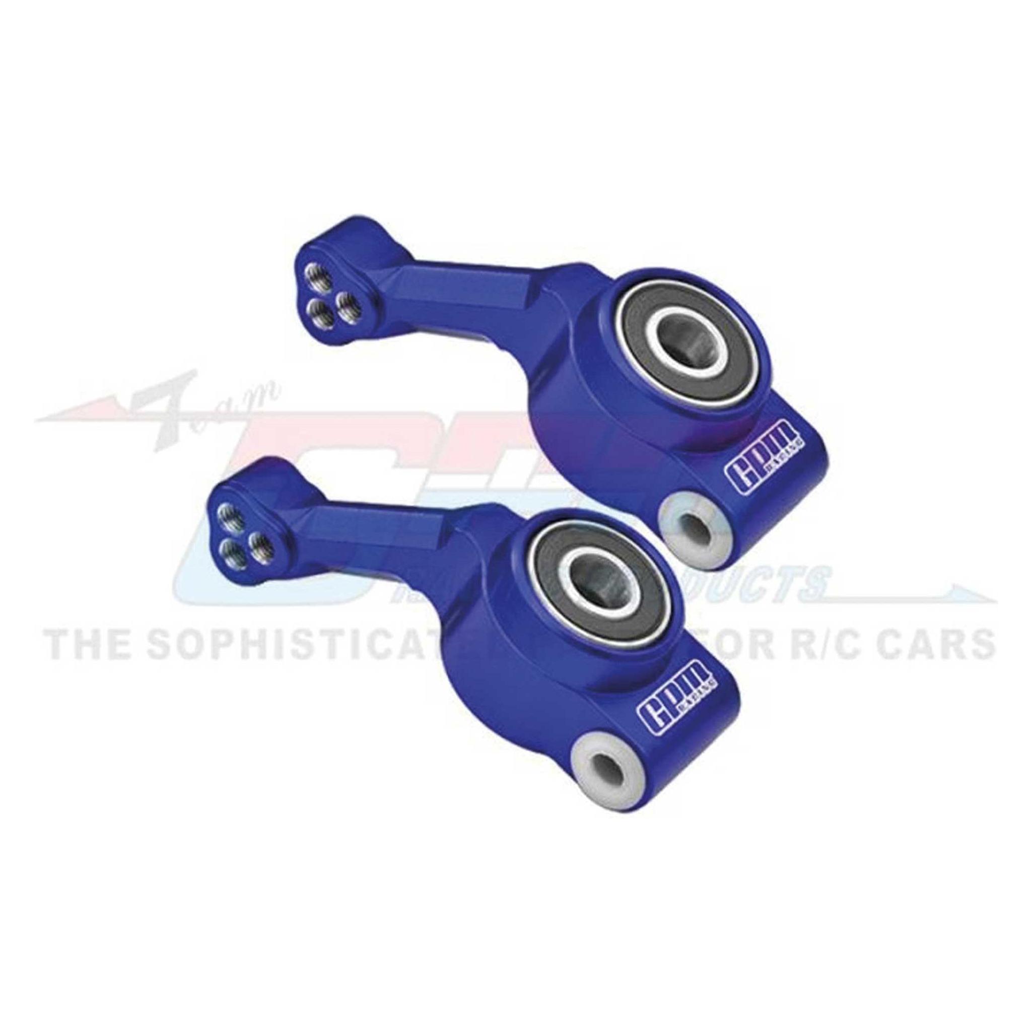 GPM Aluminium Radträger hinten blau TRX Rustler, Hoss 4x4 (GPMRUS4022NB)