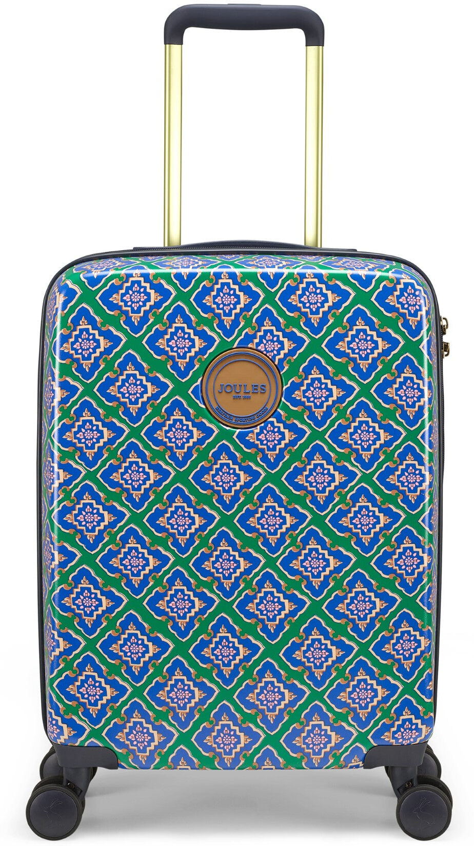 Joules Tile Diamond 54cm 4-Wheel Cabin Case - Blue