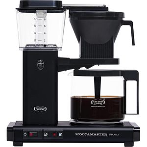 Moccamaster Kaffeemaschine KBG Select, mit Glaskanne, 1,25 Liter, 1520 Watt, mattschwarz, bis zu 10 Tassen