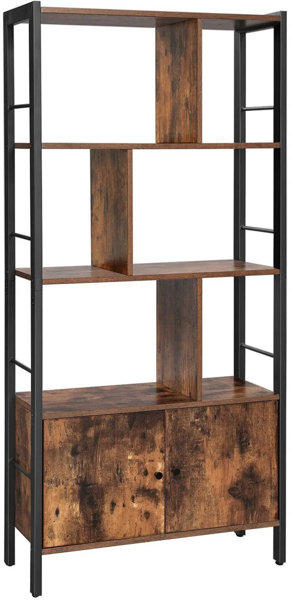 Vasagle Boekenrek Donker Kaki