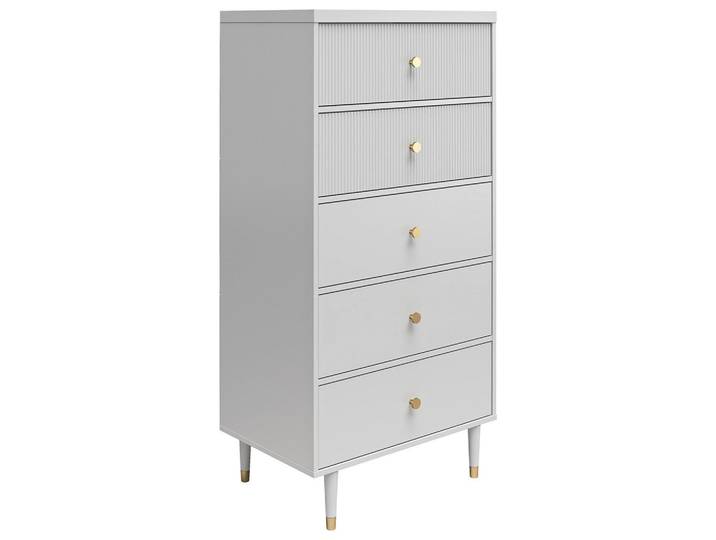Mid.you Kommode Elizabeth, Grau, 5 Schublade(n) Schubladen, 141x46x70 cm, Wohnzimmer, Kommoden & Sideboards, Kommoden