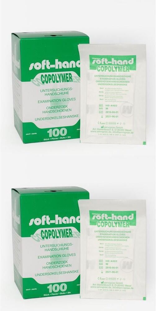 Büttner-Frank Handschuhe Einmal Copolymer steril Gr.M 2x 2x100 St