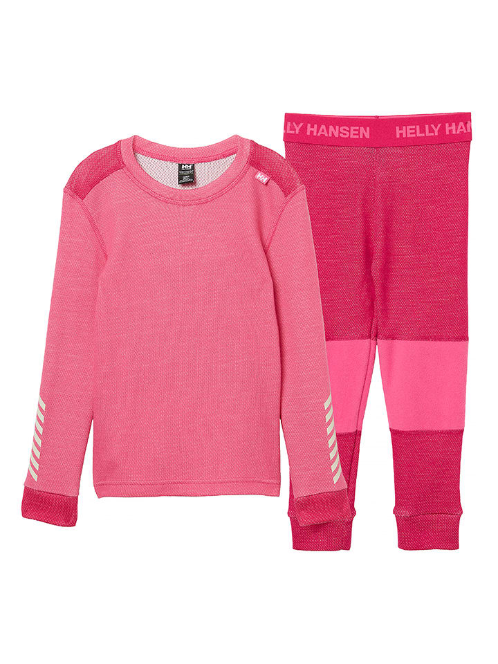 Helly Hansen 2tlg. Funktionsunterwäsche "Lifa" in Pink - 128