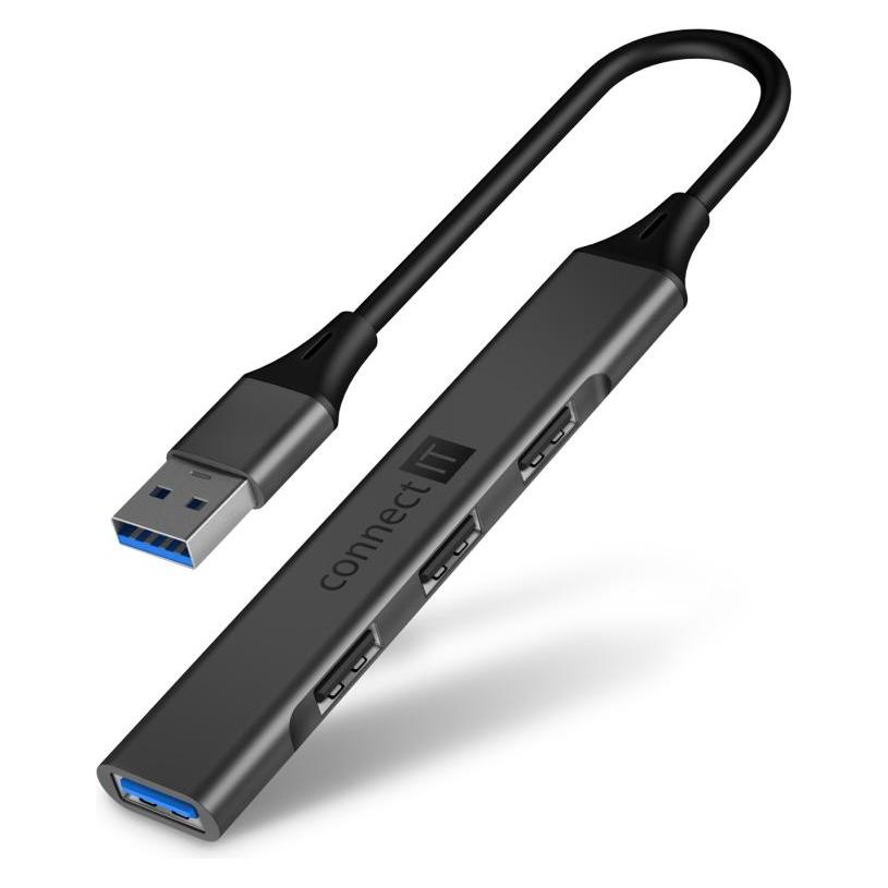 Connect IT Quattro Premium (USB-A, 4 Ports) (CHU-4050-AN)
