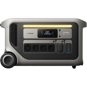 Anker Powerstation SOLIX F3000, App-fähig, 3072 Wh Akkukapazität, 15 Anschlüsse, Ausgangsleistung 3600 W