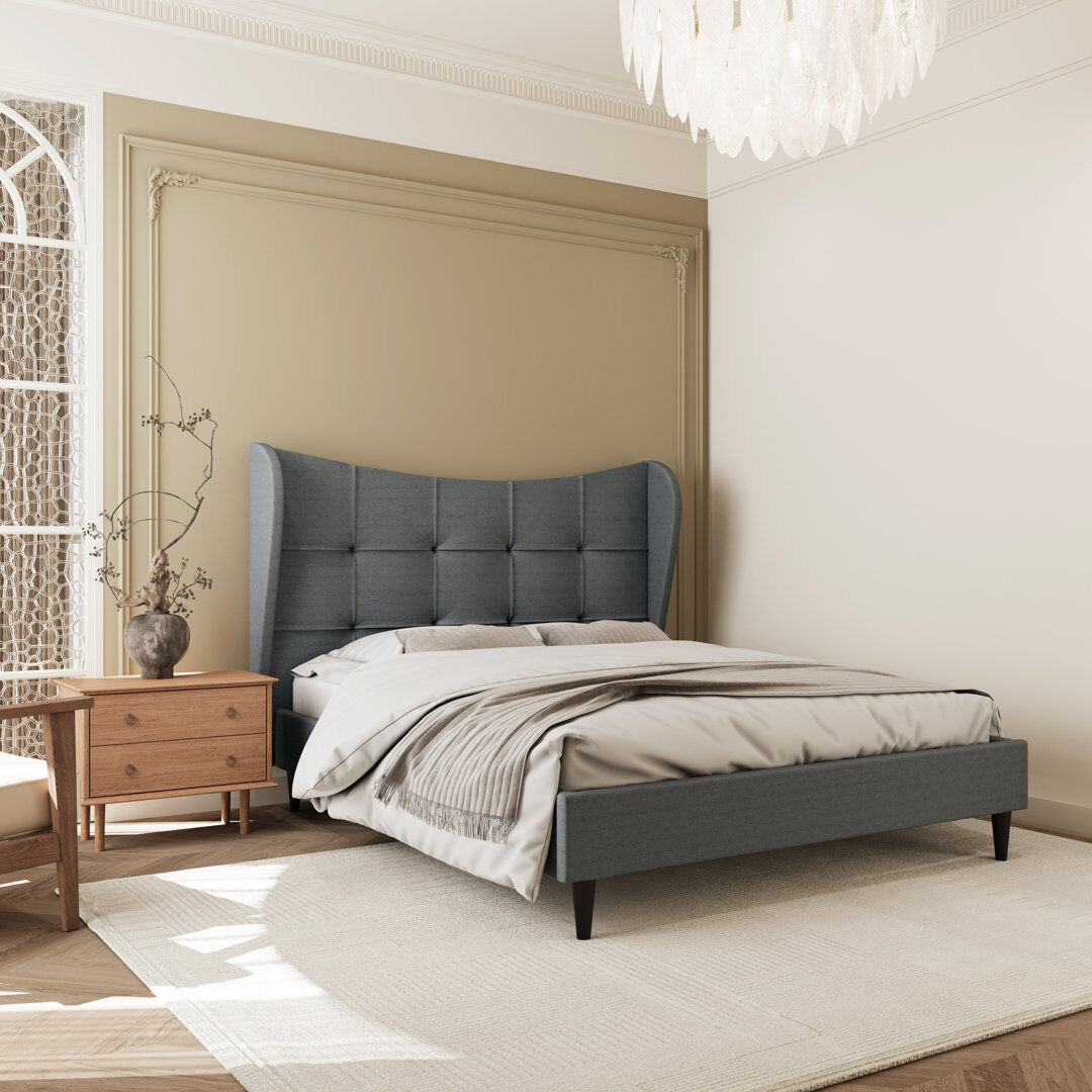 Lark Manor Verona Bedframe Grey Kingsize (5')