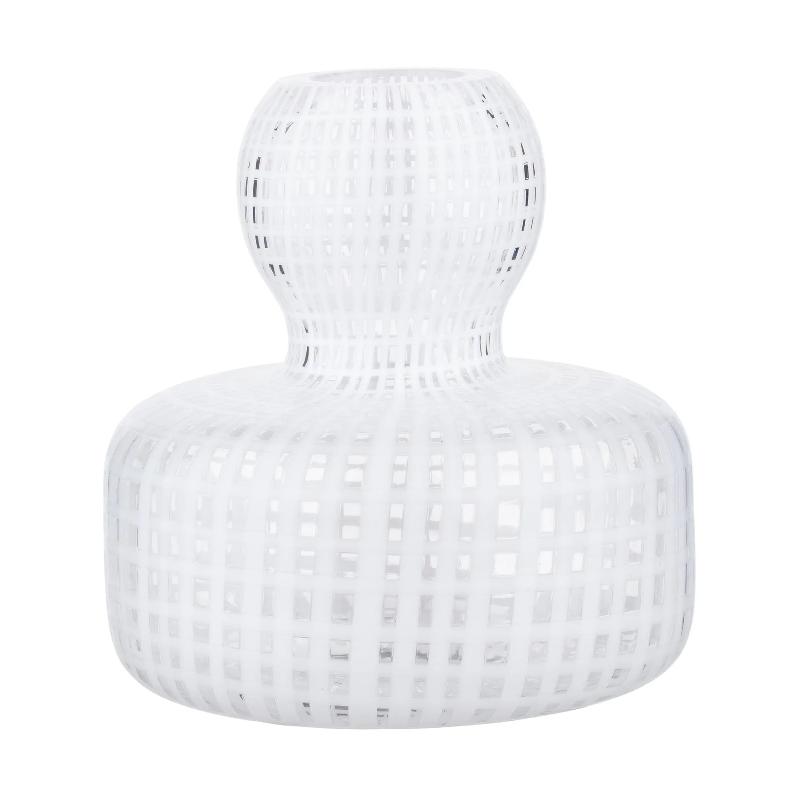 Marimekko Flower vaas Clear-white Ø10 cm