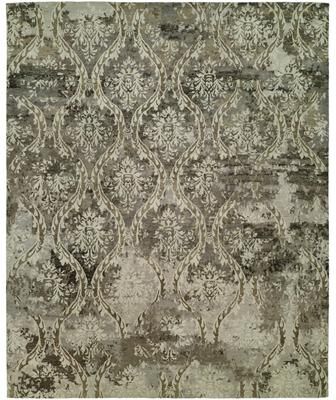 KALATY Transitional Hand-Knotted Wool Area Rug